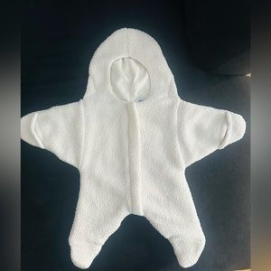 Old Navy Unisex Sherpa Zip Footed One Piece for Baby